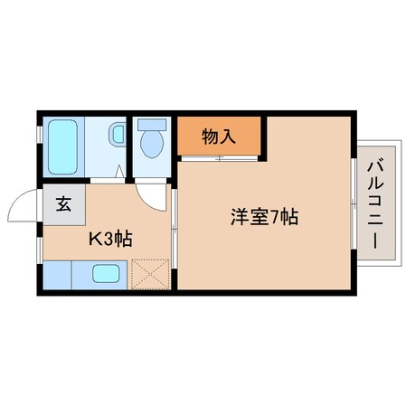 静岡駅 バス18分  小鹿下車：停歩4分 2階の物件間取画像